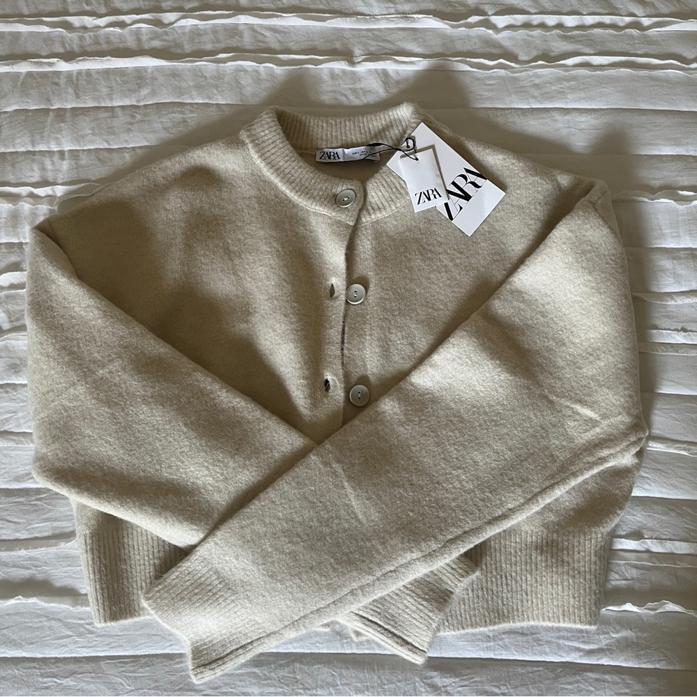 Zara cream cardigan